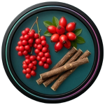 Supplement Facts panel for Saba Prime One with a list of herbal ingredients, alongside two women practicing yoga against a glowing blue background.